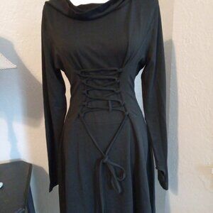 Elegant Black Long Sleeve Dress